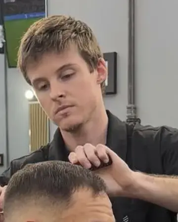 Taylor, barber at Latch Life Westlake