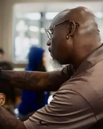 Richard Girod, barber at Latch Life Wellington