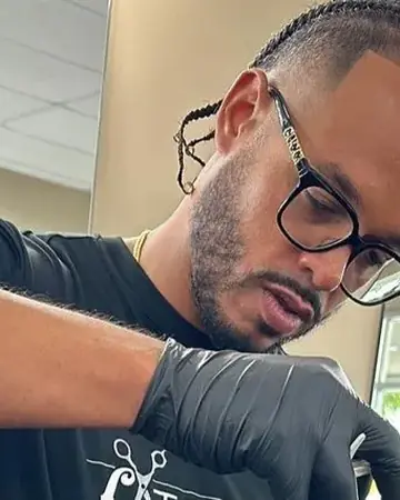 Kyle “DaBarberSurgeon”, barber at Latch Life Westlake
